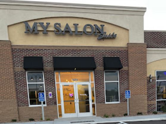 Exterior entrance to My Salon Suite in Chanhassen, home of A&A Threading Suite 304